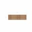Kyoto wooden playground bench panel with horizontal slats and dimensions.