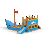 Small Ship Sandpit w/ Dolphin