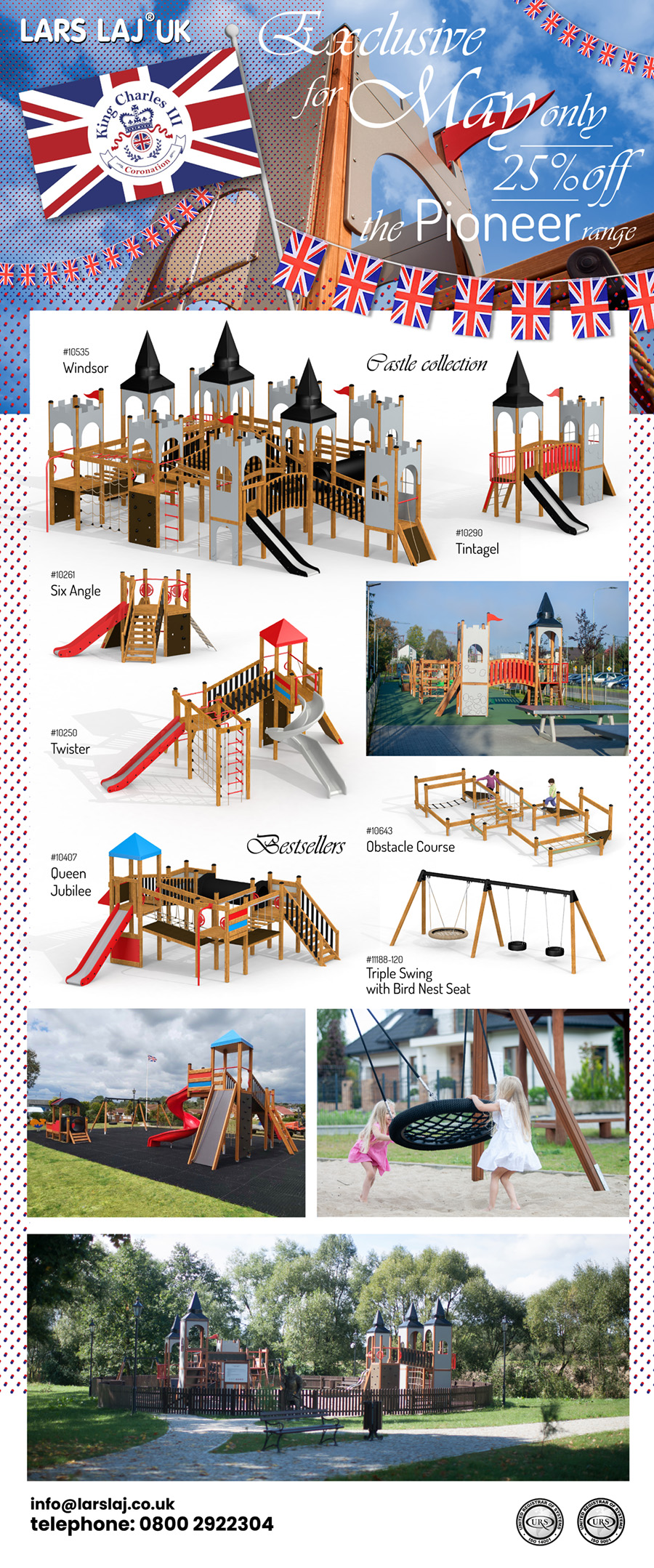 Lars Laj UK's new playground equipment for 2023