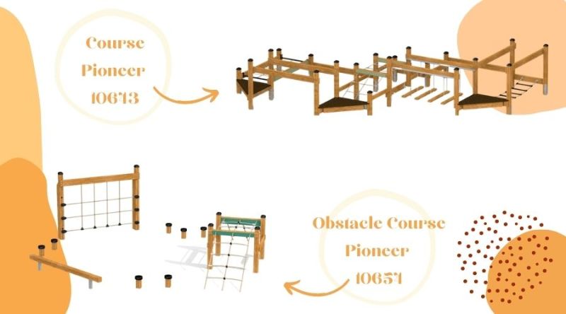 Wooden obstacle courses for children are a fantastic option.
