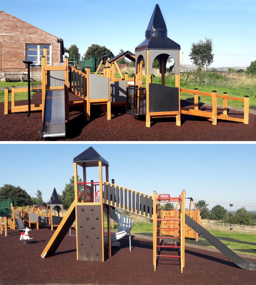 Ashedon playground with Lars Laj's play equipment