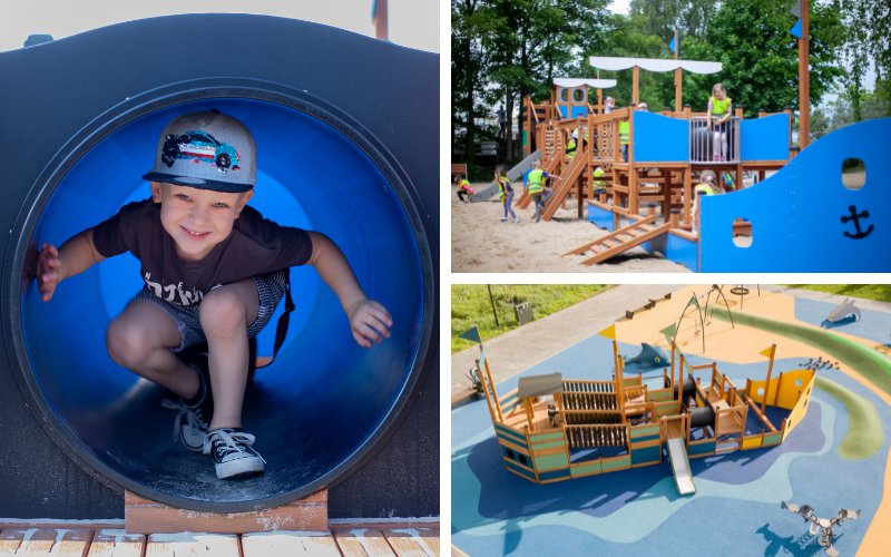 Lars Laj's wooden playgrounds