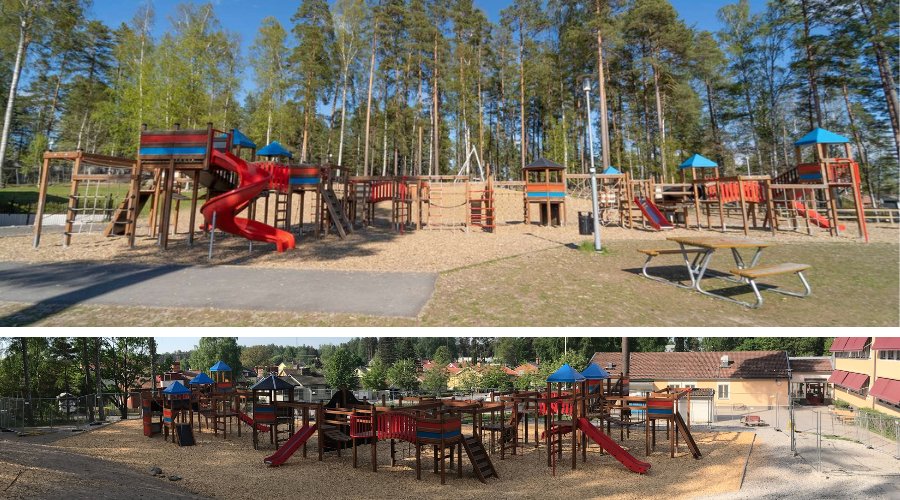 Gigantic Wooden Playground by Lars Laj