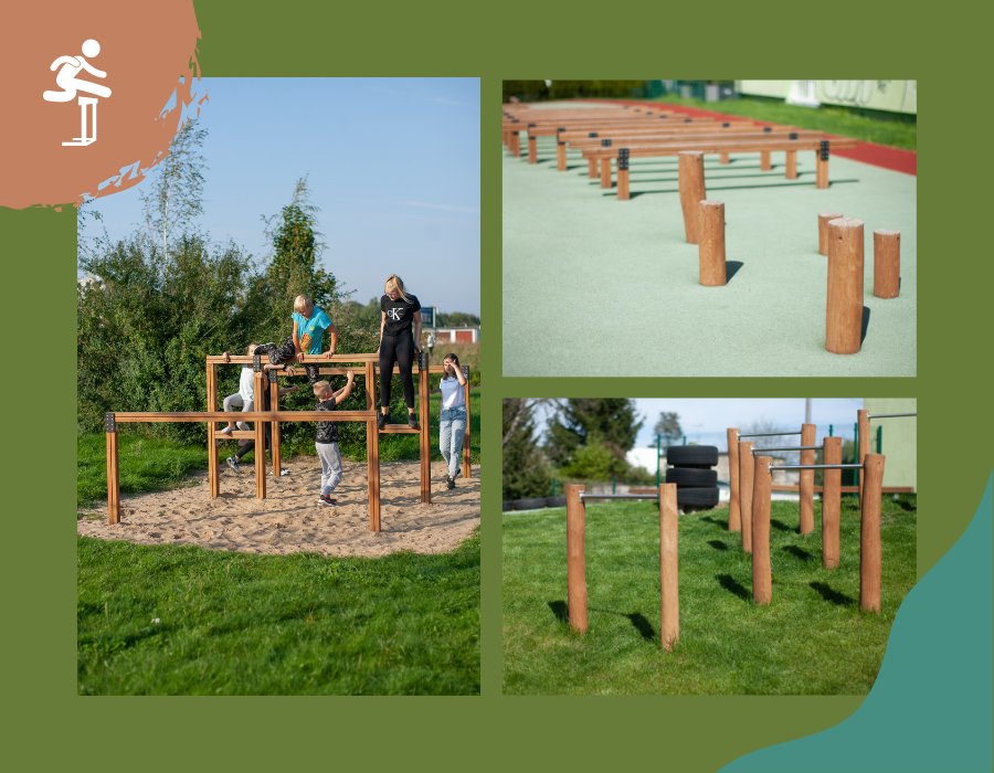 wooden jumping equipment