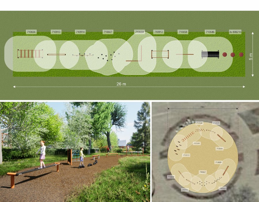 obstacle course layout ideas