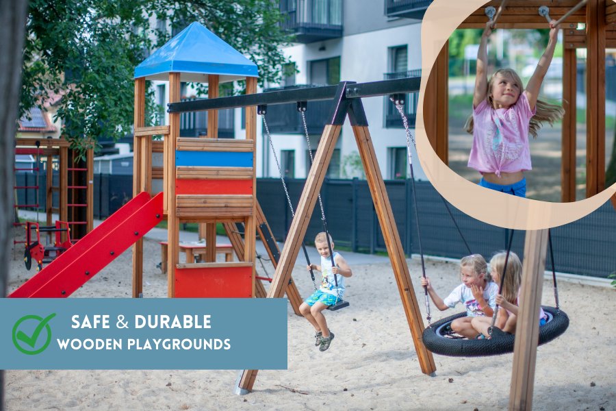 Durable and safe wooden playgrounds by Lars Laj