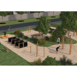 Fitness trail - wooden fitness_1472