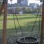 the bird nest swing with wooden frame