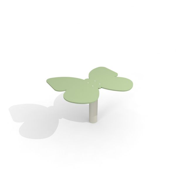 Butterfly Table with a green butterfly-shaped top.