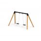 2 Flat Seats Wooden Swing