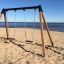 flat seat swing on the beach