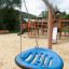 Swing Seat GBNS for playgrounds hanging on chains.