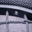 Close-up of Nature Swing Frame BNS+1 (multiple swing) showing rope and net structure.