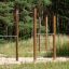 Outdoor Pull Bars for fitness training in nature.