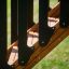 Close-up of the Queen Jubilee playhouse with slide wooden staircase.