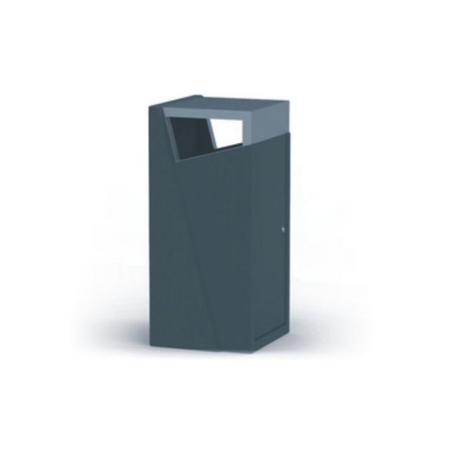 Modern Chicago bin with an angular, minimalist design.