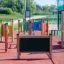 Interactive playground Blackboard structure with educational games and musical panels.