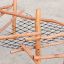 Sonora wooden playground climbing frame with rope net on sand surface