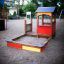 Playhouse with a sandpit