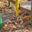 Colorful playground structure with rope bridge - Aliceâ€™s house