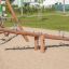 robinia 4-seat seesaw on the playground