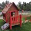 wooden play house for themed playground