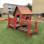 themed playhouse on the outdoor playground