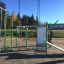 Outdoor exercise station Information Board NAF MEDIUM with various gym equipment and instructions.