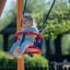 Child enjoying the Baby Single Swing in a park