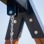 Close-up of the Baby Single Swing frame and chain