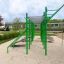 Grandis Training Set outdoor fitness structure in a sandy playground