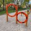 Agility Double Hoop Jump in an outdoor park setting