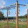 Horizontal ladder with climbing rings outdoor playground equipment