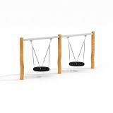 Double Bay Robinia Swing w/ 2 Bird Nest Seats (⌀ 90 cm)