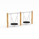 Double Bay Robinia Swing w/ 2 Bird Nest Seats (⌀ 120 cm)