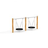 Double Bay Robinia Swing w/ 2 Bird Nest Seats (⌀ 120 cm)