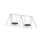 Double Bay Bird Nest (⌀ 120 cm) Galvanized Steel Swing