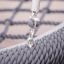 Close-up of Bird Nest Single Swing 2 Posts (Metal) chain attachment.