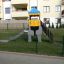 Elephant slide on playground