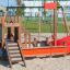 a wooden ship sandpit