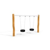 2 Tyre Seats Robinia Swing