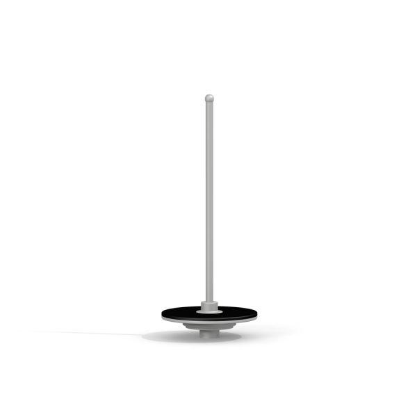 Spinner III playground equipment with a pole and circular base.