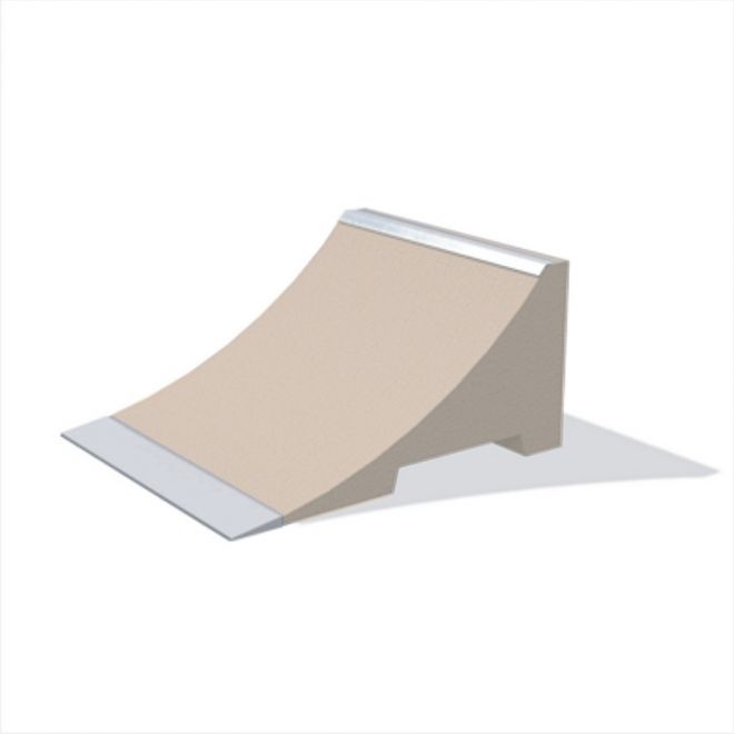 Skate ramp with white edges named Jump-Ramp.