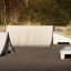 Outdoor skatepark ramp for Jump-Ramp usage.