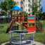 Outdoor playground with a roundabout