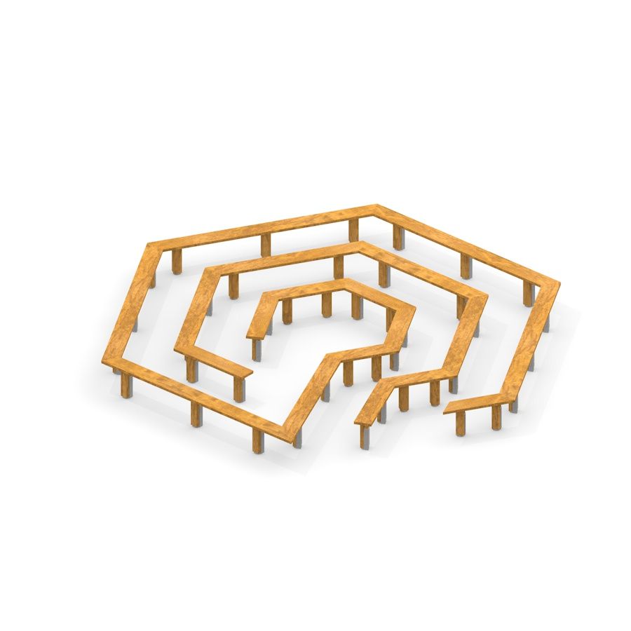 plac zabaw balans labirynt