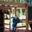 Children playing on Gorilla Nature wooden climbing structure.