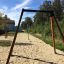 Medium Cableway playground zip line on a sunny day'