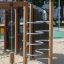 Outdoor playground equipment King-Kong Nature II castle with slide.