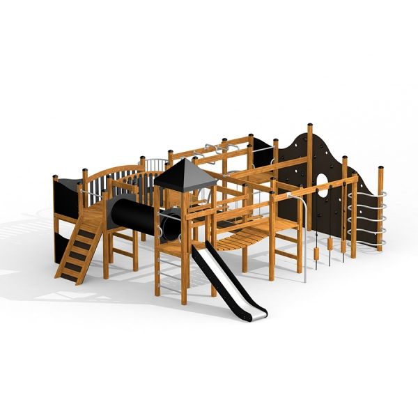 King-Kong Nature II castle with slide children playground equipment